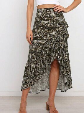 George Asymmetrical Ruffle Skirt